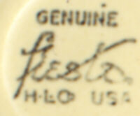 Fiestaware marks hotsell