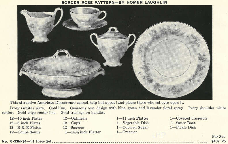 Homer laughlin 2024 dinnerware patterns